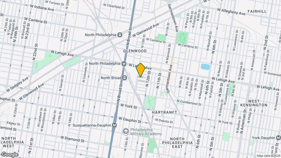 1235 W Huntingdon St Map and Location Details