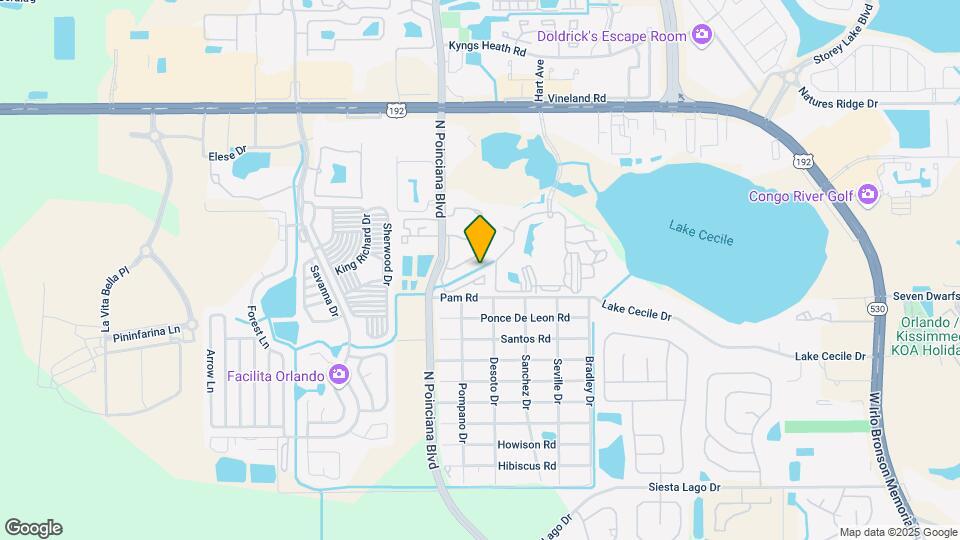 2721 N Poinciana Blvd Map and Location Details