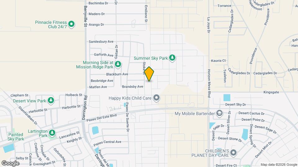 1029 Indigo Sky St Map and Location Details