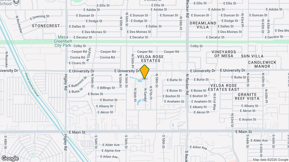 326 N Sandal Map and Location Details