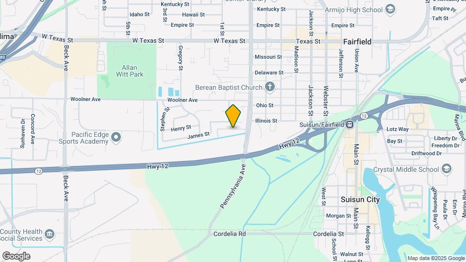 Fairfield Vista Apartments Map and Location Details