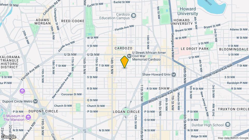 1830 13th St NW Map and Location Details