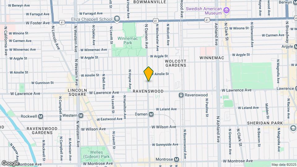 4829 N Damen Ave Mapa y Detalles de la Ubicación