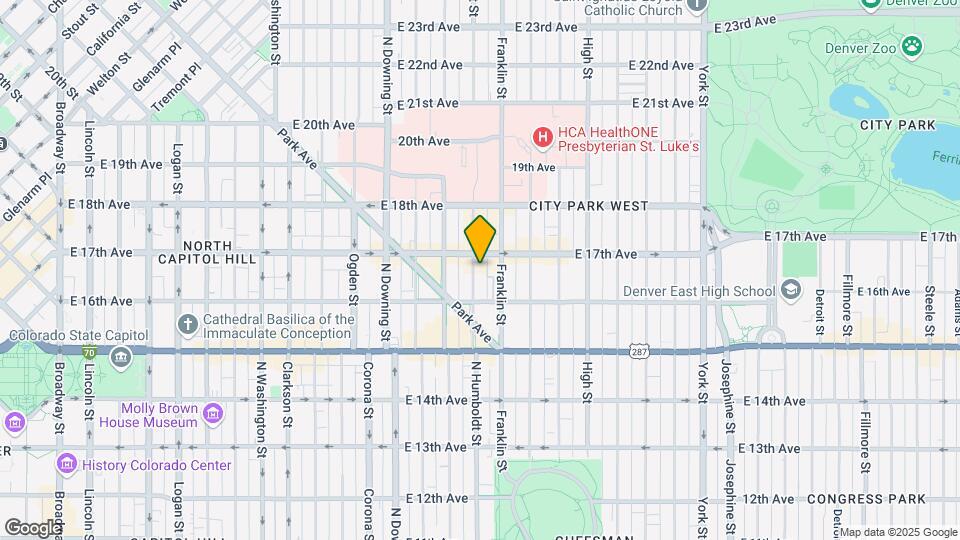 1654 Humboldt St Map and Location Details