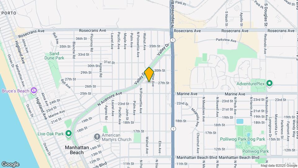 2616 Walnut Ave Map and Location Details