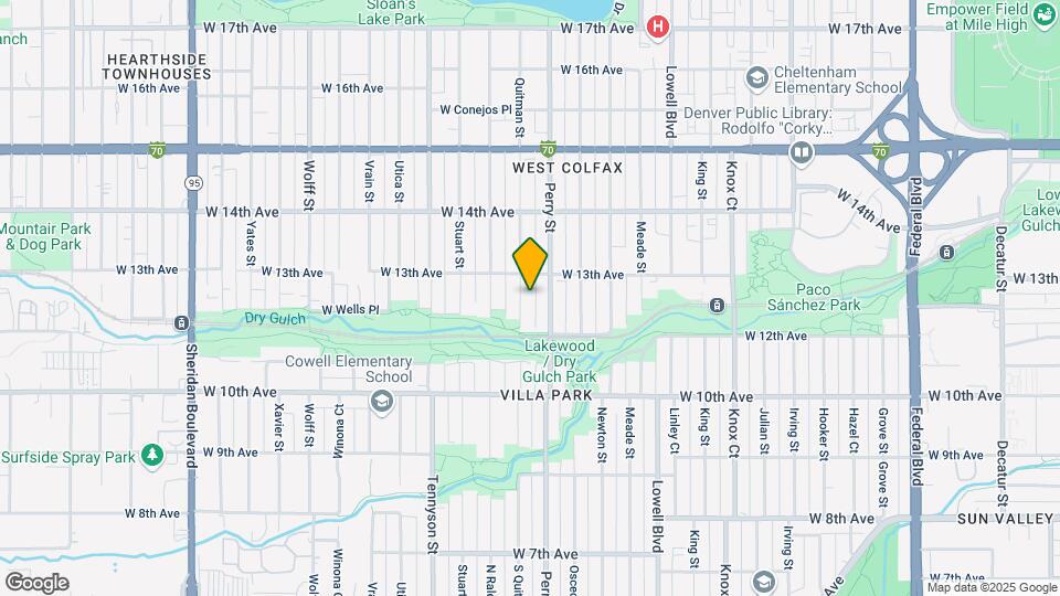 1260 Quitman St Mapa y Detalles de la Ubicación