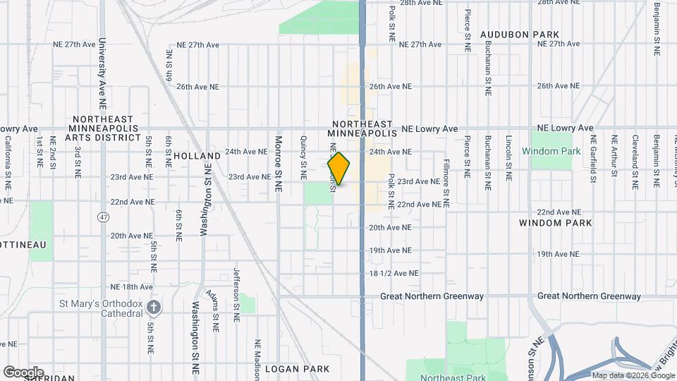 2217 Jackson St NE, Unit 1 Map and Location Details