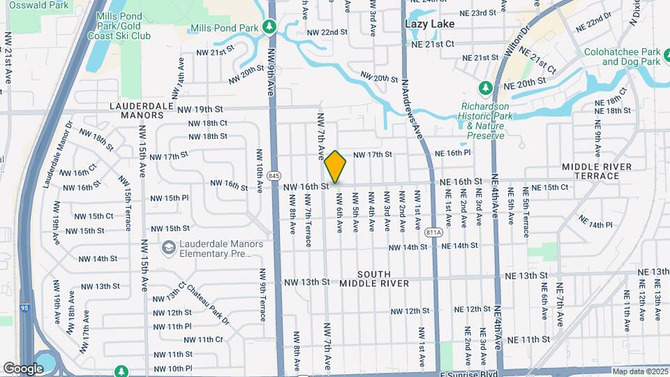 600 NW 16th St Map and Location Details