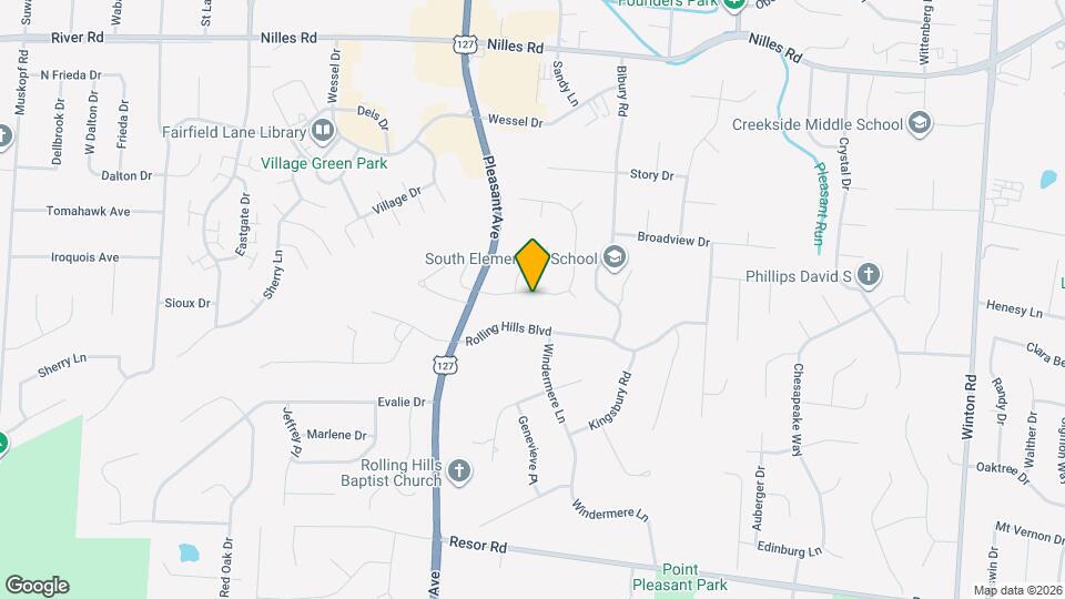 1971 S Staunton Dr Map and Location Details