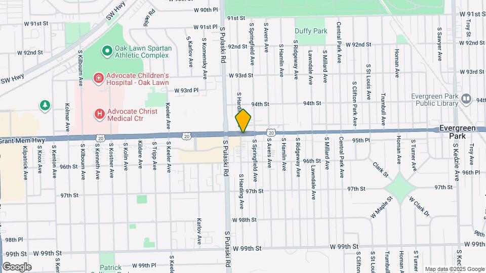 3927 W 95th St Map and Location Details