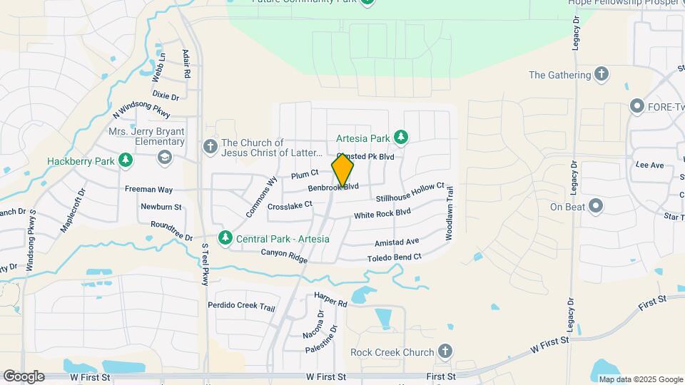 16208 Benbrook Blvd Map and Location Details