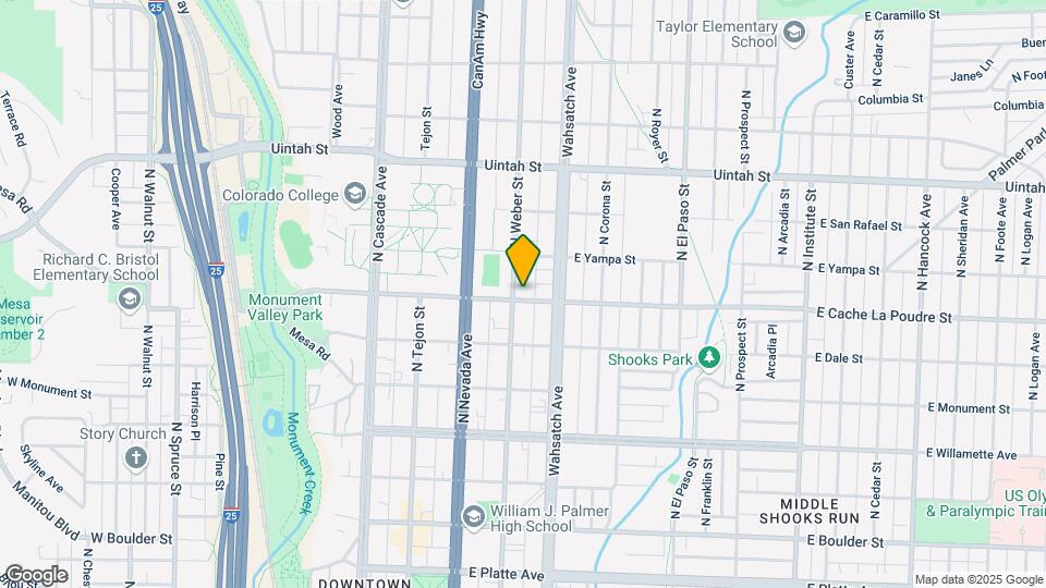 306 E Cache La Poudre St Map and Location Details