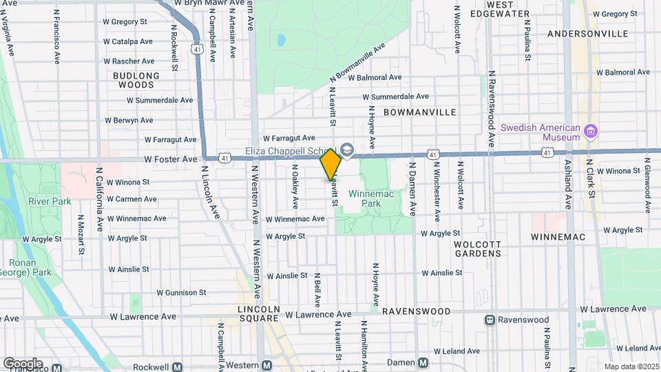 5116 N Leavitt St Map and Location Details