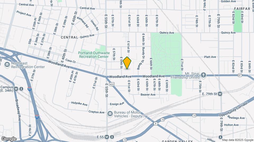 6001 Woodland Ave Map and Location Details