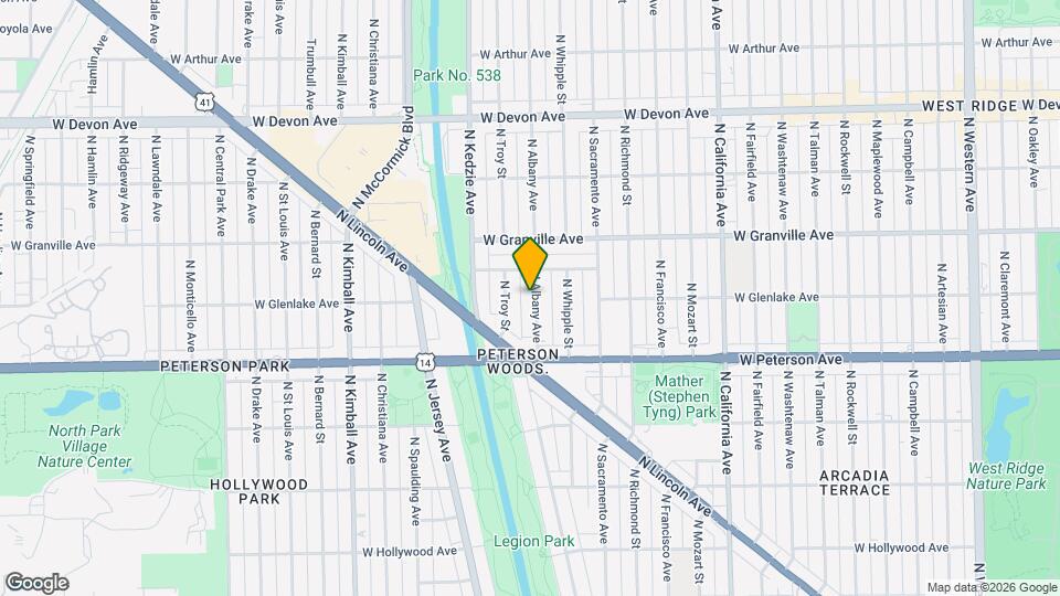 6066 N Albany Ave, Unit 1 Map and Location Details