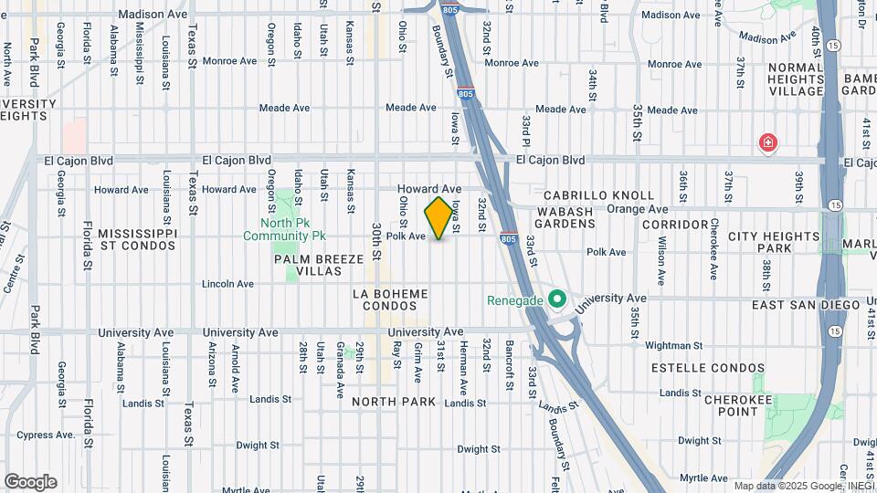 4077 Illinois St Map and Location Details