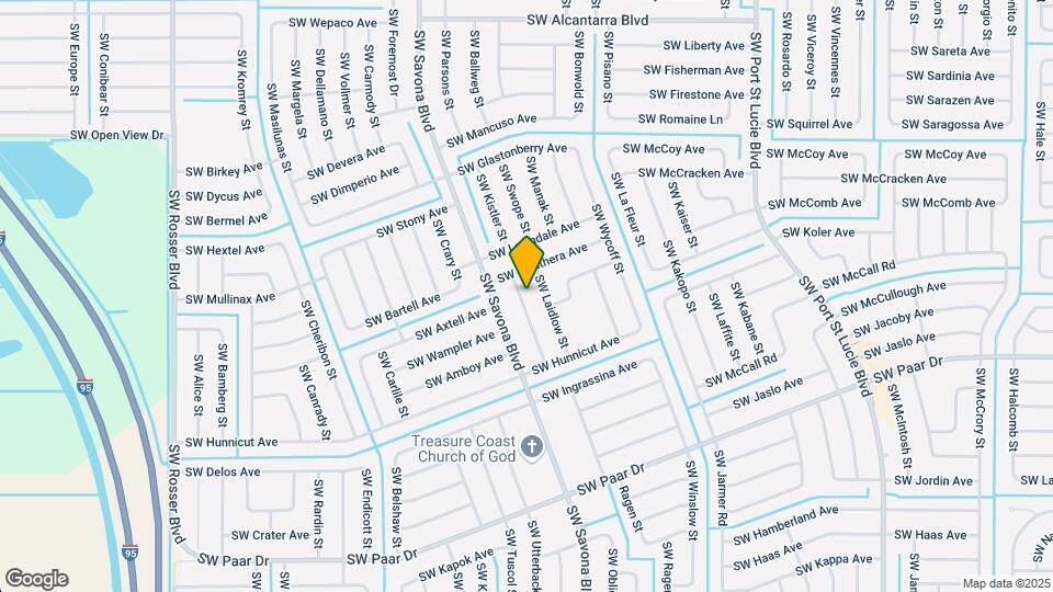 3925 SW Helmlinger St Map and Location Details