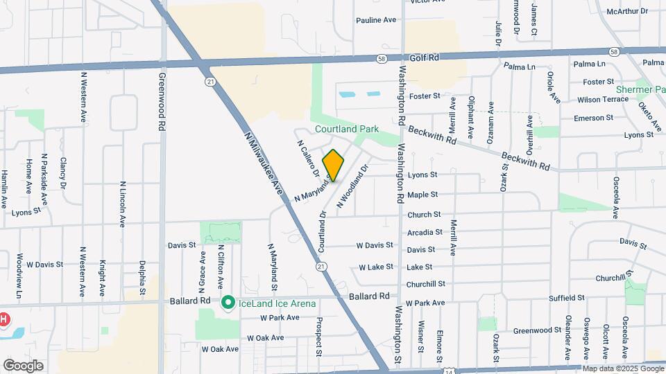 9240 N Courtland Dr, Unit 3 Map and Location Details