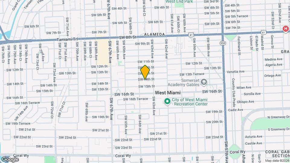 6356 SW 14th St Map and Location Details