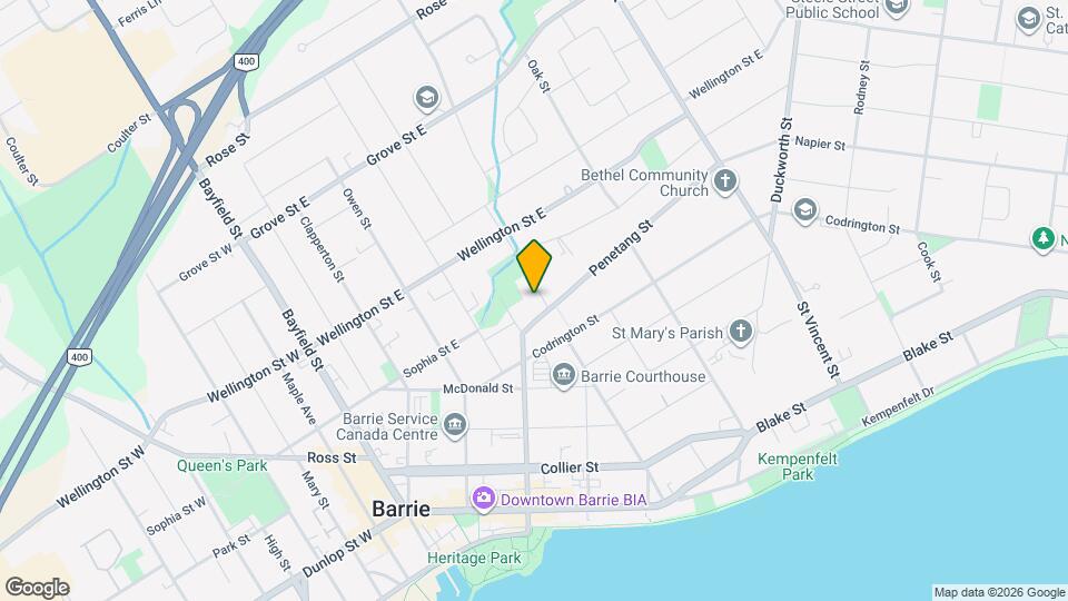 124 Berczy St Map and Location Details