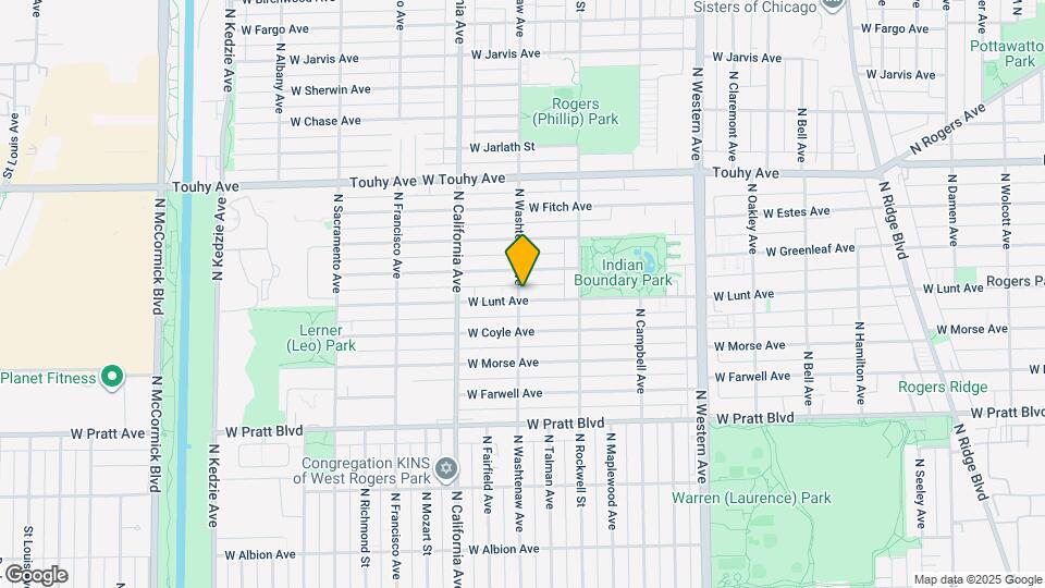 2656 W Lunt Ave Map and Location Details