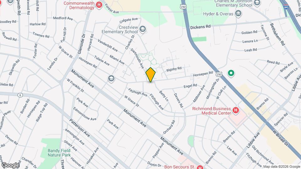 6605 Horsepen Rd Map and Location Details