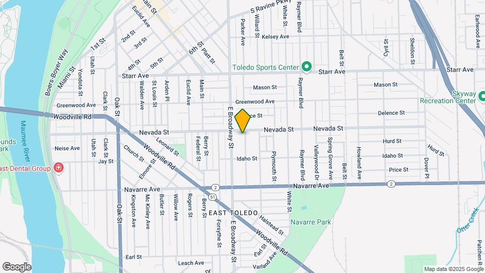 610 Parker Ave Map and Location Details
