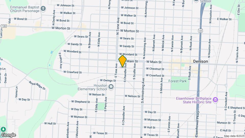 1006 W Chestnut St Map and Location Details