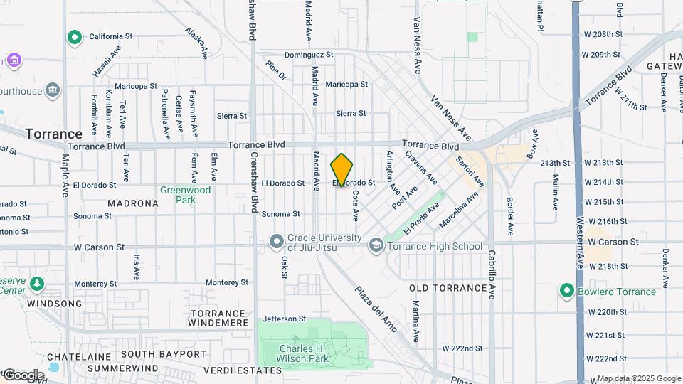 1414 Amapola Ave Map and Location Details