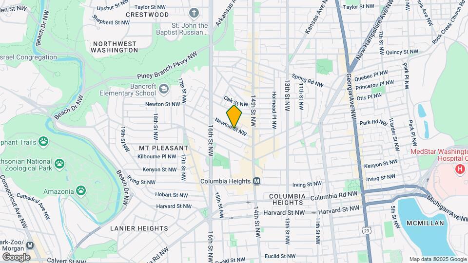 1454 Newton St NW, Unit 401 Map and Location Details