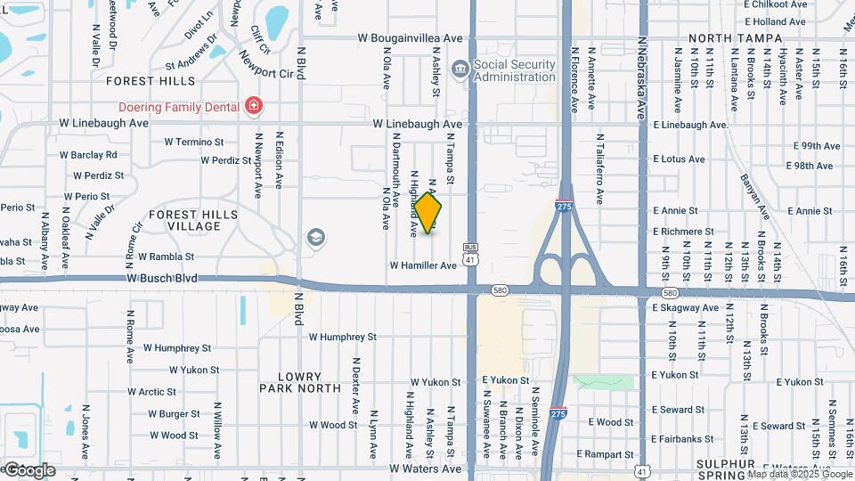 9314 N Ashley St Map and Location Details