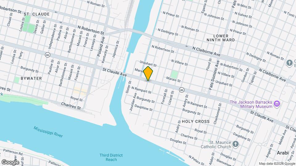 4900 St Claude Ave Map and Location Details