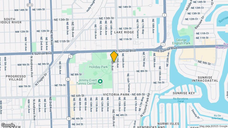 838 NE 14th Ave Map and Location Details