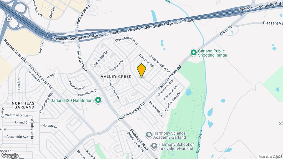 2717 Creek Valley Dr Map and Location Details