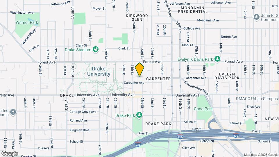 1318 23rd St Mapa y Detalles de la Ubicación