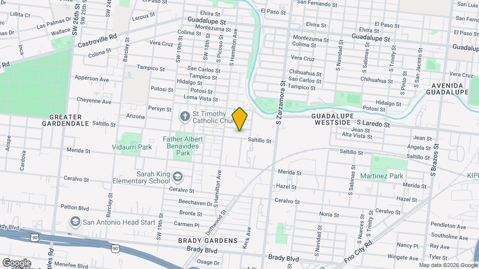 1225 Saltillo St Map and Location Details