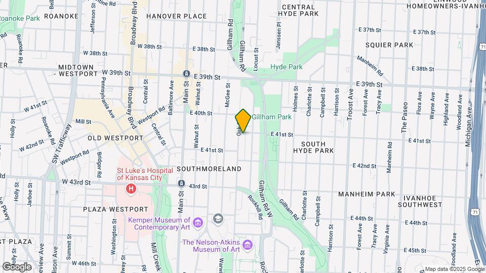 4105 Oak St Mapa y Detalles de la Ubicación