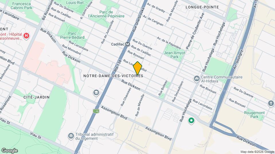 5780 Chauveau Rue Map and Location Details