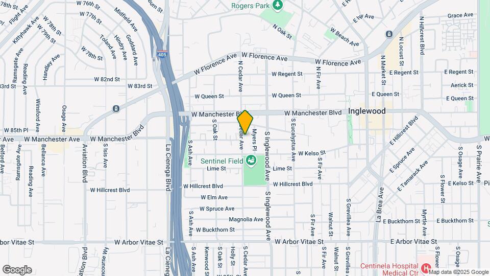 326 S Cedar Ave Map and Location Details