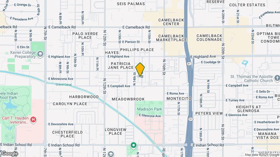 4524 N 14th Pl Map and Location Details