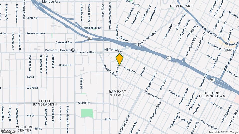 150 N Hoover St Map and Location Details