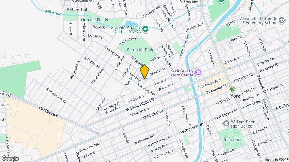 202 Park Pl Map and Location Details