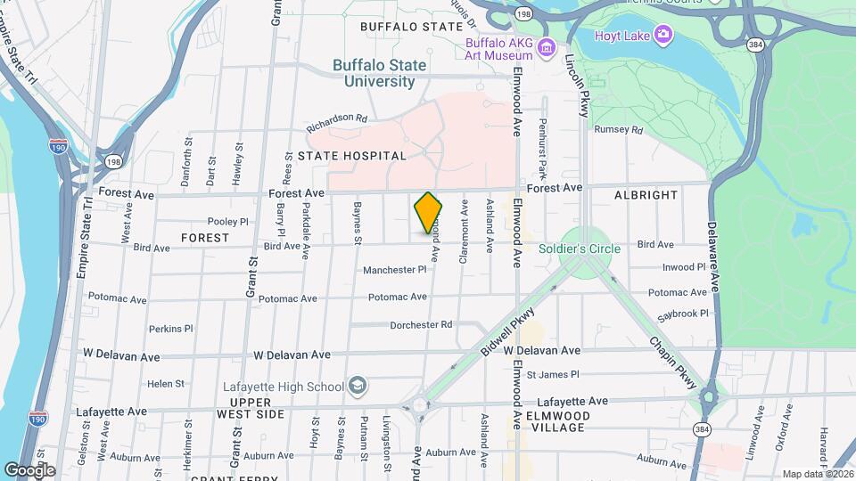 836 Richmond Ave Map and Location Details