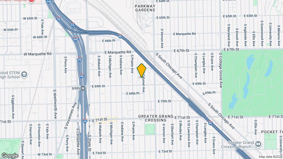 6840 S Calumet Ave Map and Location Details