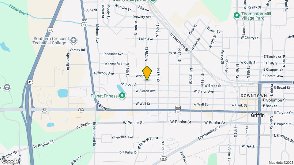 1033 W Broad St Map and Location Details