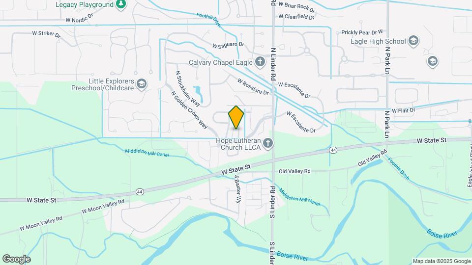 447 N Baxter Way Map and Location Details