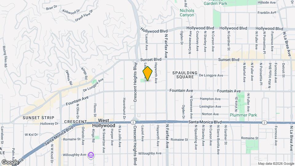 1326 N Laurel Ave, Unit 4 Mapa y Detalles de la Ubicación