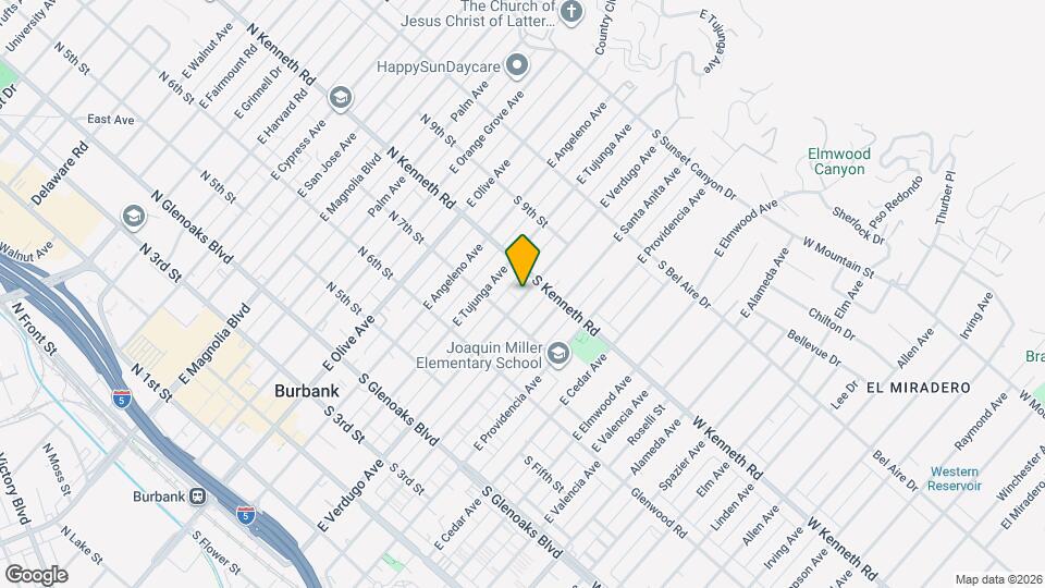 723 E Verdugo Ave Map and Location Details