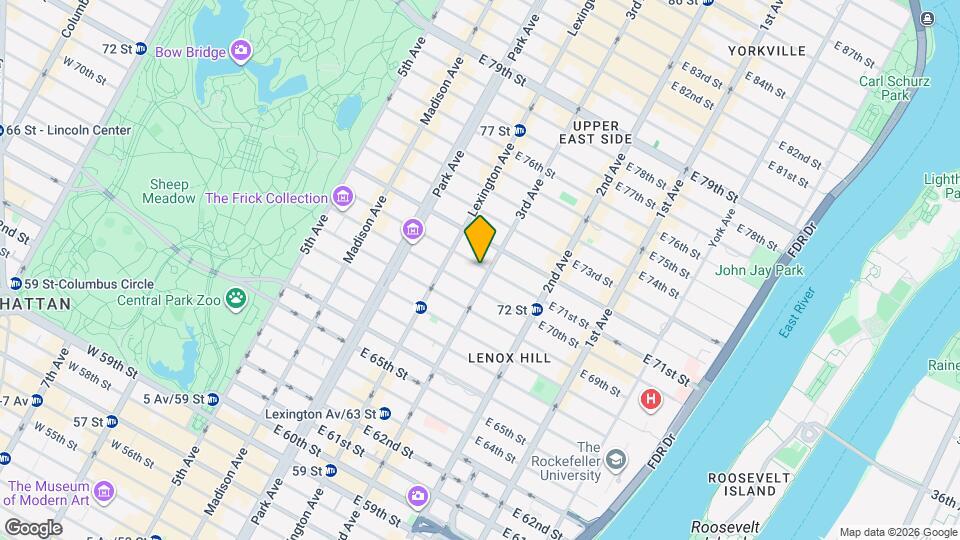 176 E 77th St Map and Location Details
