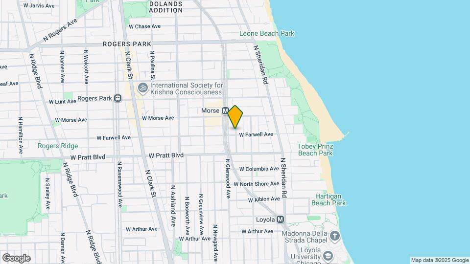 6906 N Wayne Ave Map and Location Details